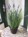 Künstlicher Grasbusch mit Lavendel ca. 60cm Top-Qualität
